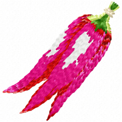 Pepper Embroidery Design 8 Pepper Embroidery Design 8